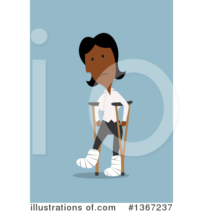 Black Businesswoman Clipart #1367237 by Vector Tradition SM