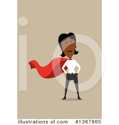 Black Business Woman Clipart #1367865 by Vector Tradition SM