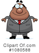 Black Businessman Clipart #1080588 by Cory Thoman