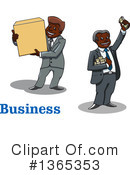 Black Businessman Clipart #1365353 by Vector Tradition SM