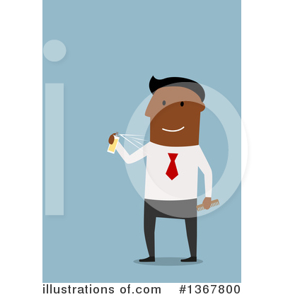 Royalty-Free (RF) Black Businessman Clipart Illustration by Vector Tradition SM - Stock Sample #1367800