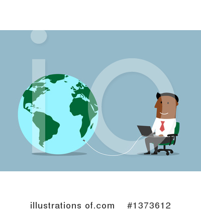 Royalty-Free (RF) Black Businessman Clipart Illustration by Vector Tradition SM - Stock Sample #1373612