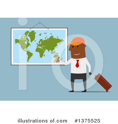 Royalty-Free (RF) Black Businessman Clipart Illustration by Vector Tradition SM - Stock Sample #1375525