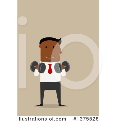 Royalty-Free (RF) Black Businessman Clipart Illustration by Vector Tradition SM - Stock Sample #1375526