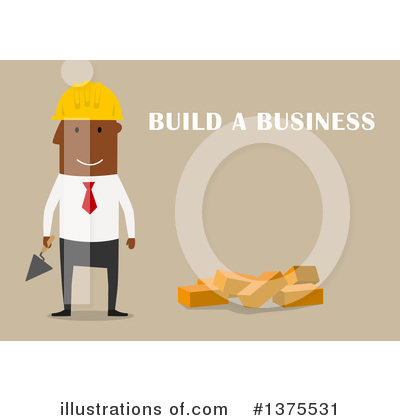 Black Businessman Clipart #1375531 by Vector Tradition SM