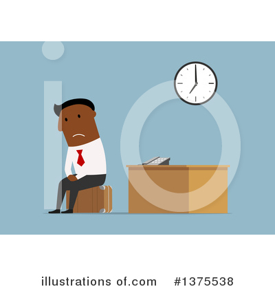Black Businessman Clipart #1375538 by Vector Tradition SM