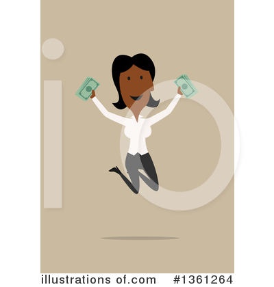 Royalty-Free (RF) Black Businesswoman Clipart Illustration by Vector Tradition SM - Stock Sample #1361264
