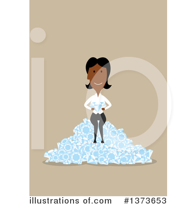 Royalty-Free (RF) Black Businesswoman Clipart Illustration by Vector Tradition SM - Stock Sample #1373653