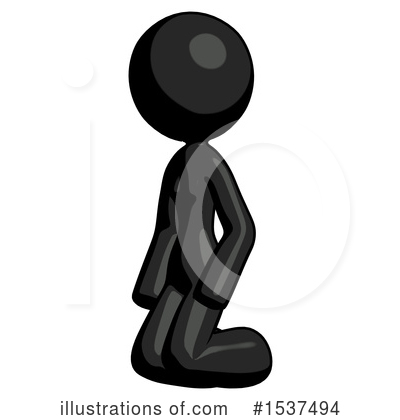 Royalty-Free (RF) Black Design Mascot Clipart Illustration by Leo Blanchette - Stock Sample #1537494