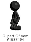Black Design Mascot Clipart #1537494 by Leo Blanchette