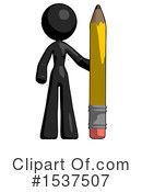 Black Design Mascot Clipart #1537507 by Leo Blanchette