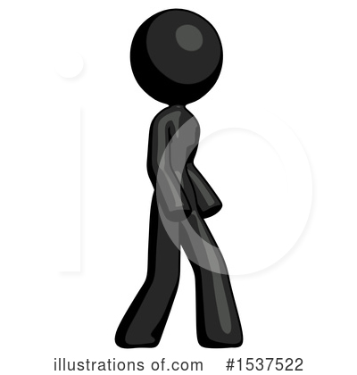 Royalty-Free (RF) Black Design Mascot Clipart Illustration by Leo Blanchette - Stock Sample #1537522