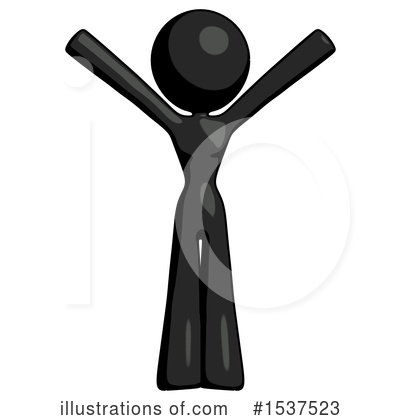 Royalty-Free (RF) Black Design Mascot Clipart Illustration by Leo Blanchette - Stock Sample #1537523