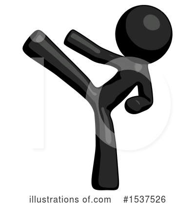 Royalty-Free (RF) Black Design Mascot Clipart Illustration by Leo Blanchette - Stock Sample #1537526