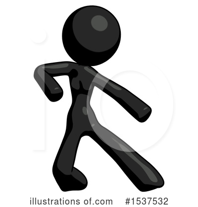Royalty-Free (RF) Black Design Mascot Clipart Illustration by Leo Blanchette - Stock Sample #1537532