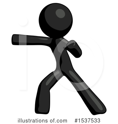 Royalty-Free (RF) Black Design Mascot Clipart Illustration by Leo Blanchette - Stock Sample #1537533
