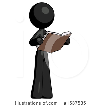 Royalty-Free (RF) Black Design Mascot Clipart Illustration by Leo Blanchette - Stock Sample #1537535