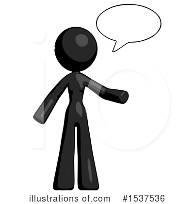 Royalty-Free (RF) Black Design Mascot Clipart Illustration by Leo Blanchette - Stock Sample #1537536