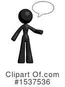 Black Design Mascot Clipart #1537536 by Leo Blanchette