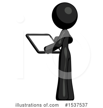 Royalty-Free (RF) Black Design Mascot Clipart Illustration by Leo Blanchette - Stock Sample #1537537