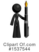 Black Design Mascot Clipart #1537544 by Leo Blanchette