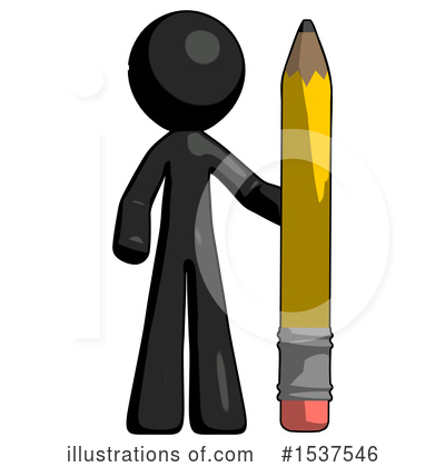 Royalty-Free (RF) Black Design Mascot Clipart Illustration by Leo Blanchette - Stock Sample #1537546