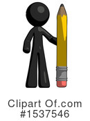 Black Design Mascot Clipart #1537546 by Leo Blanchette