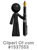 Black Design Mascot Clipart #1537553 by Leo Blanchette