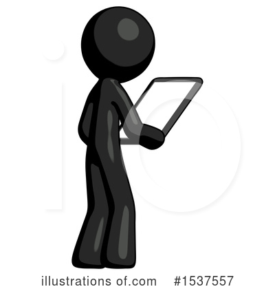 Royalty-Free (RF) Black Design Mascot Clipart Illustration by Leo Blanchette - Stock Sample #1537557