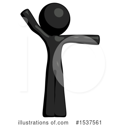 Royalty-Free (RF) Black Design Mascot Clipart Illustration by Leo Blanchette - Stock Sample #1537561