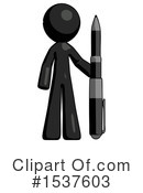 Black Design Mascot Clipart #1537603 by Leo Blanchette