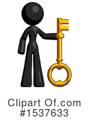 Black Design Mascot Clipart #1537633 by Leo Blanchette