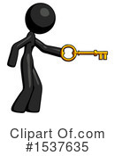 Black Design Mascot Clipart #1537635 by Leo Blanchette