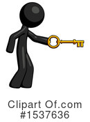 Black Design Mascot Clipart #1537636 by Leo Blanchette