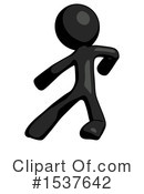 Black Design Mascot Clipart #1537642 by Leo Blanchette
