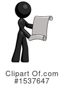 Black Design Mascot Clipart #1537647 by Leo Blanchette