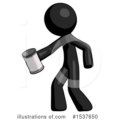 Royalty-Free (RF) Black Design Mascot Clipart Illustration by Leo Blanchette - Stock Sample #1537650