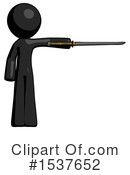 Black Design Mascot Clipart #1537652 by Leo Blanchette