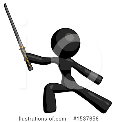Royalty-Free (RF) Black Design Mascot Clipart Illustration by Leo Blanchette - Stock Sample #1537656