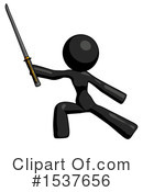 Black Design Mascot Clipart #1537656 by Leo Blanchette