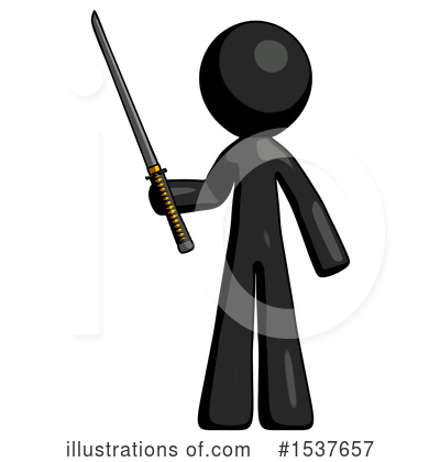Royalty-Free (RF) Black Design Mascot Clipart Illustration by Leo Blanchette - Stock Sample #1537657