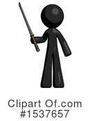 Black Design Mascot Clipart #1537657 by Leo Blanchette
