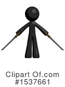 Black Design Mascot Clipart #1537661 by Leo Blanchette