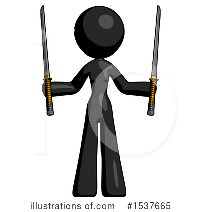 Royalty-Free (RF) Black Design Mascot Clipart Illustration by Leo Blanchette - Stock Sample #1537665