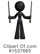 Black Design Mascot Clipart #1537665 by Leo Blanchette