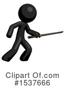 Black Design Mascot Clipart #1537666 by Leo Blanchette