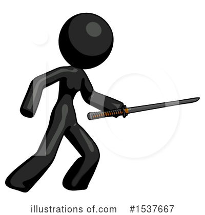 Royalty-Free (RF) Black Design Mascot Clipart Illustration by Leo Blanchette - Stock Sample #1537667