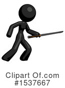 Black Design Mascot Clipart #1537667 by Leo Blanchette
