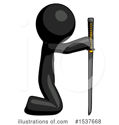 Royalty-Free (RF) Black Design Mascot Clipart Illustration by Leo Blanchette - Stock Sample #1537668