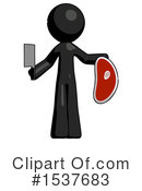 Black Design Mascot Clipart #1537683 by Leo Blanchette